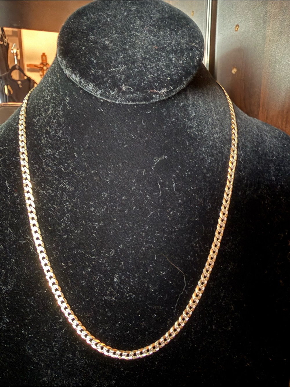 Classic Gold vermeil 925 SS Cuban diamond cut Necklace - Women's/Men’s Jewelry